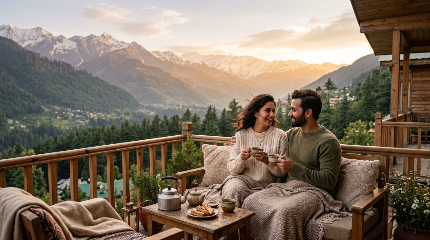 Himachal Mountain Retreat Balcony